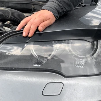 Priekiniai Dervos priekinis žibintas Antakių Vokų Padengti Apdaila BMW X5 E70 