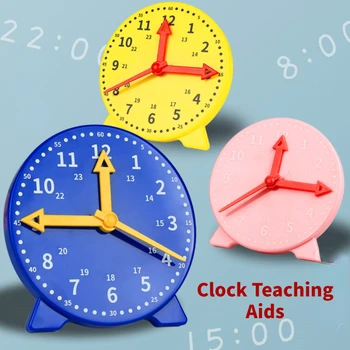 Vaikų Laikrodis Įspūdį Žaislas Ankstyvojo Ugdymo Mokymo priemonių Valandą, Minutę, Sekundę Pažinimo Spalvos Laikrodis Montessori Žaislas Laikrodžio Modelis