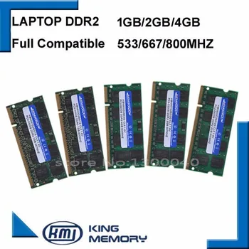 KEMBONA Laptopo RAM intel DDR2 ram 1 GB 2 GB 4 GB ram 800MHZ/667MHZ/533MHZ/ PC2 6400 53001G 2G nešiojamojo kompiuterio atminties 200PIN originalas