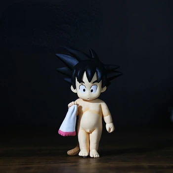 Japonų anime mielas vonia plika subinę vaikystės Gokas kūdikių modelis rankų darbo lėlės kūrybos dovana