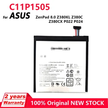 100% Originalus C11P1505 Tablet PC Baterijos Asus ZenPad 8.0 Z380KL Z380C Z380CX P022 P024 Batteria 4000mAh Baterijas+Stebėti Kodas