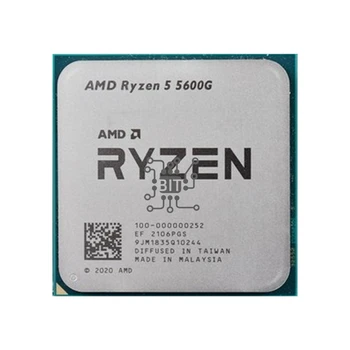Naujas AMD Ryzen 5 5600G R5 5600G 3.9 GHz Šešių Branduolių Dvylikos Siūlų 65W CPU Procesorius L3=16M 100-000000252 Lizdas AM4