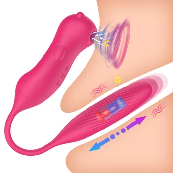 Čiulpti Vibratoriai Sekso Žaislas, skirtas Moters G-Spot Klitorio Stimuliatorius Analinis Dvivietis Vadovas Vibratorius Lyžis Moterų Teleskopinis Masturbacija