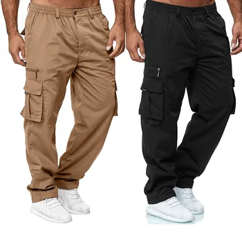 Sweatpants Vyrų Jogger Krovinių Kelnės Atsitiktinis Multi Kišenės Karinės Taktinės Kelnės Taktinis Krovinių Baggy Kelnės Vyrams